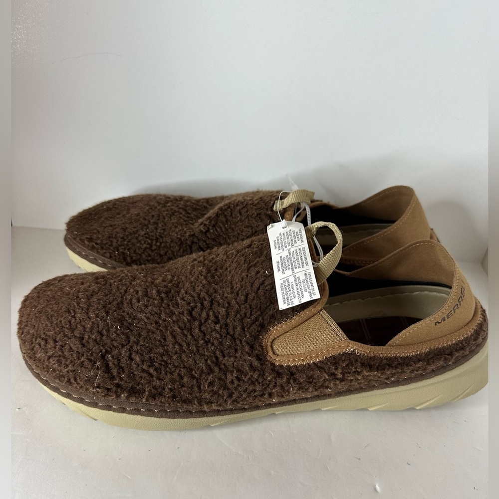 Merrell Hut Moc Cozy Smore Fuzzy men’s Slip On Shoes J002979 size 14.